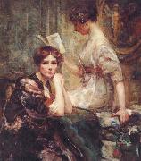 Colin Campbell Cooper Two Women oil